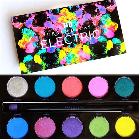 Urban Decay Electric Palette open and showing the shades