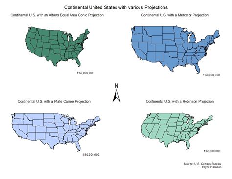 US map projections