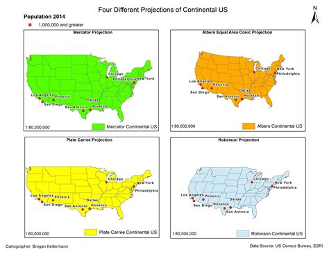 US map projections