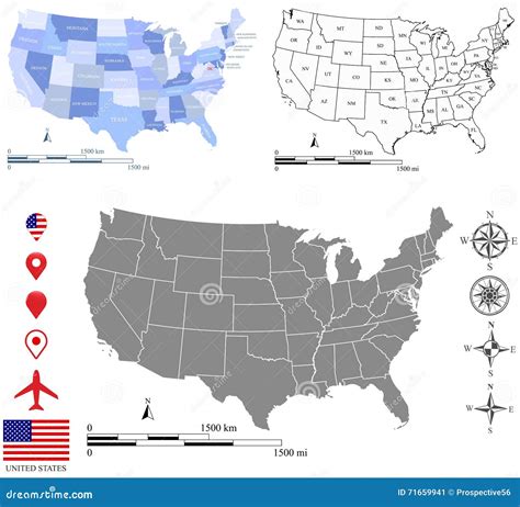 US map scales