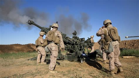 US Marine artillery expeditionary