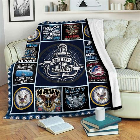 US Navy fleece blanket