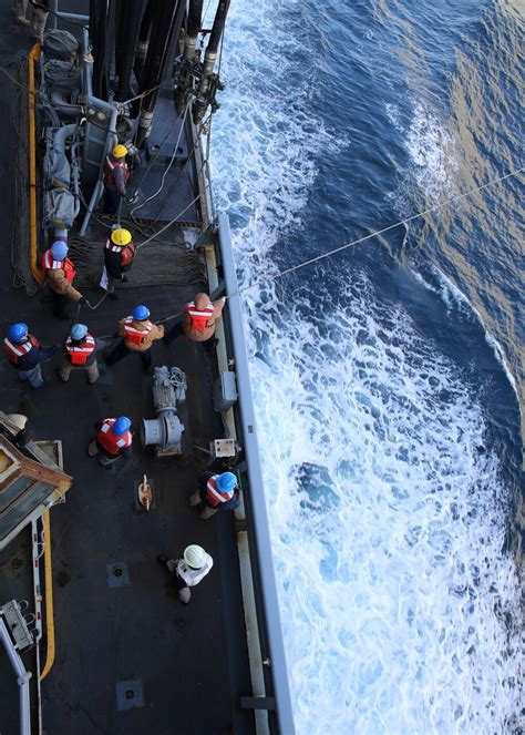 US Navy sailors in training