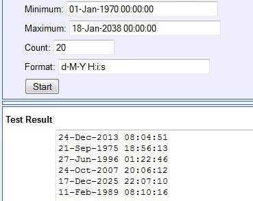 Use Date Generator Features