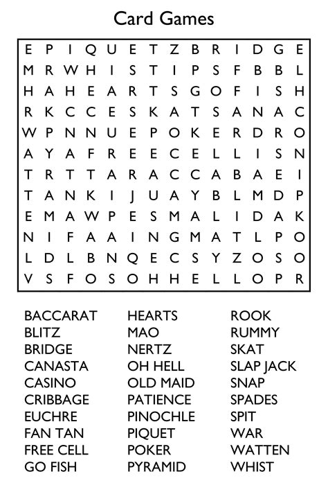 Uses of Word Search Puzzles