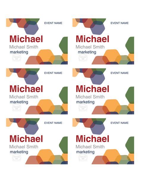 Uses of Printable Name Tags Templates