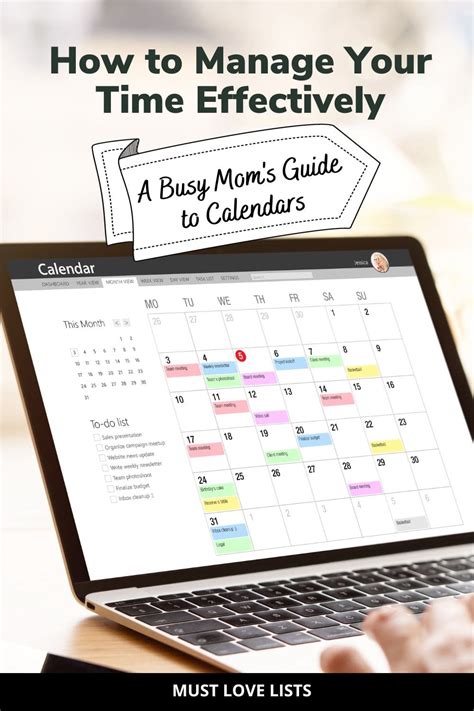 Using a Calendar Guide Effectively