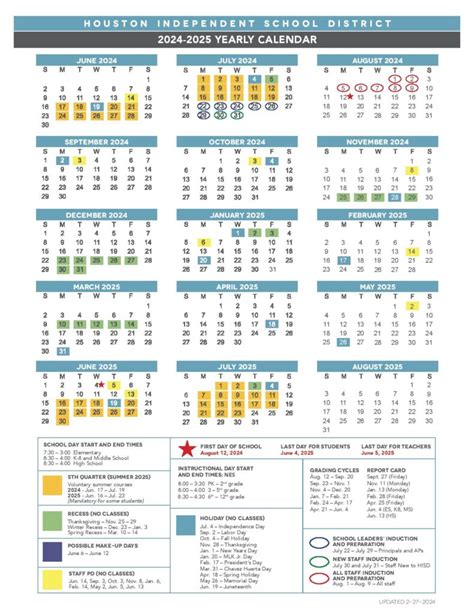 Using a District Calendar