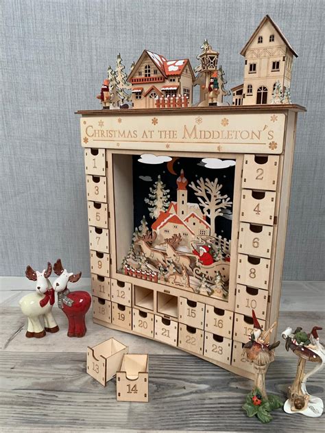 Using a Wooden Advent Calendar