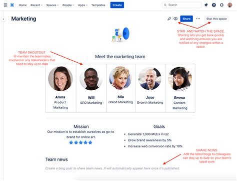 Using Confluence for Team Management