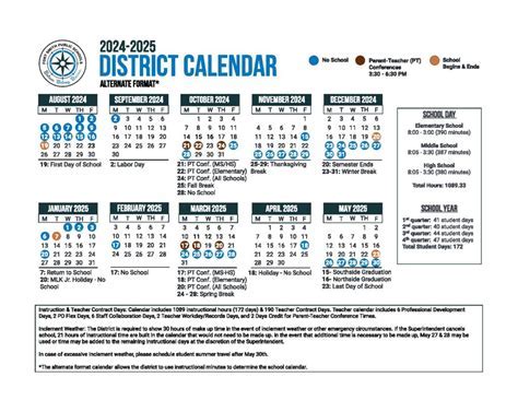 Using the Dade School Calendar to Plan Ahead