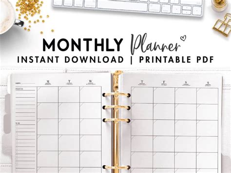 Using March calendar printables in your planner