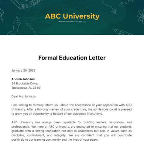 Using Printable Letters Templates for Educational Purposes