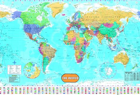 Using Printable World Maps for Education