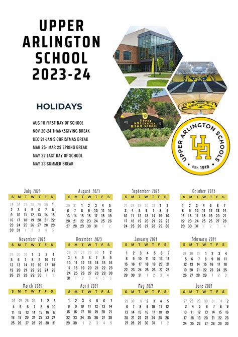 Using Upper Arlington Schools Calendar