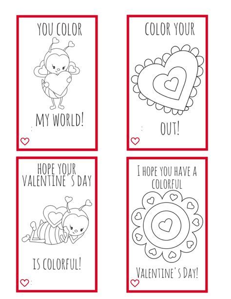 Using Valentine printables