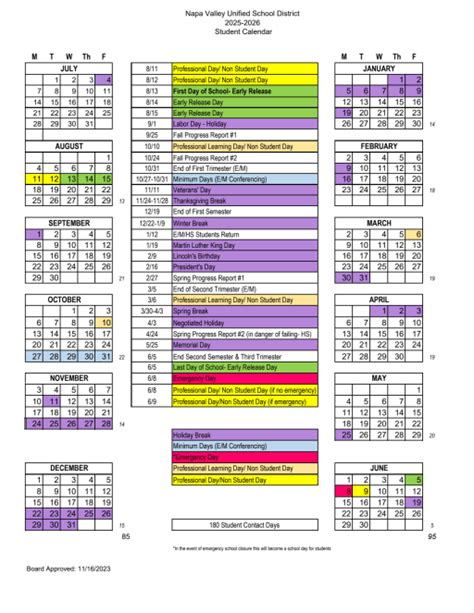 Using VUSD Calendar for Time Management