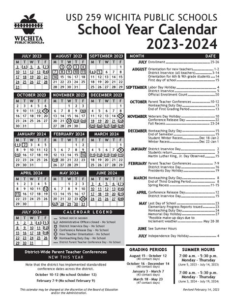 Using Wichita Public Schools Calendar Effectively