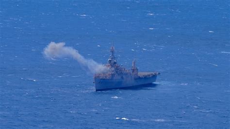 Bombing run on USS Dubuque