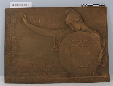 USS Maine plaque