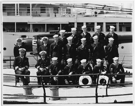 USS Nautilus crew members on deck