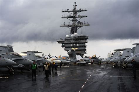 USS Nimitz Aircraft Carrier Flight Deck