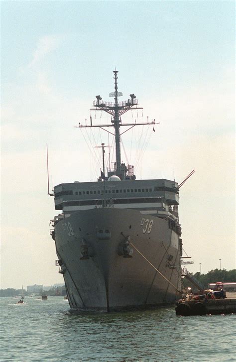 USS Puget Sound and a destroyer at sea