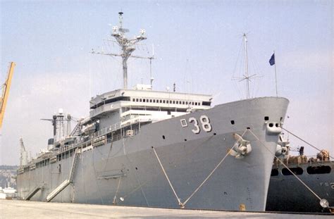 USS Puget Sound and a ship at sea