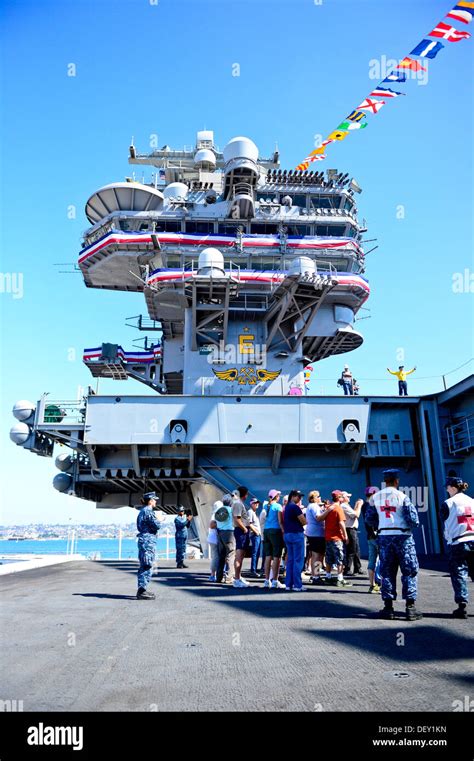 Aircraft elevator on USS Ronald Reagan