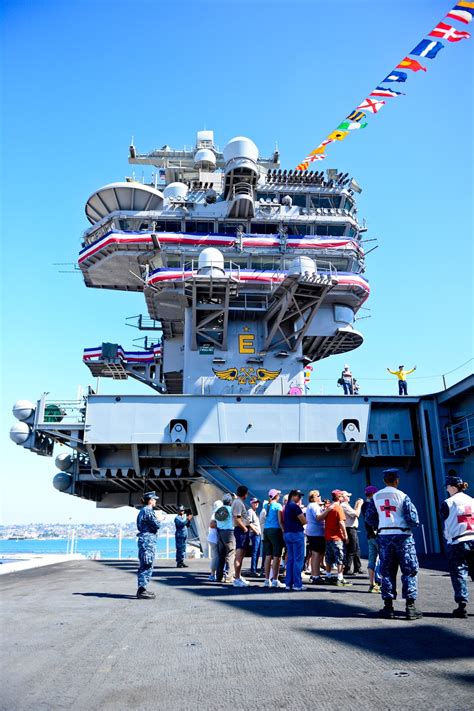 Aircraft elevators on USS Ronald Reagan