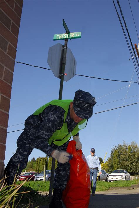 Community service event on USS Ronald Reagan