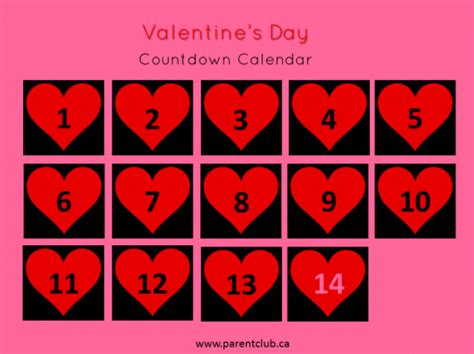 Valentine's Day Countdown Calendar