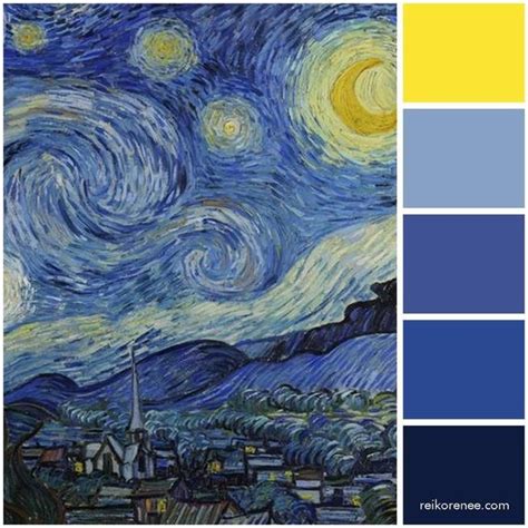 Van Gogh's palette colors