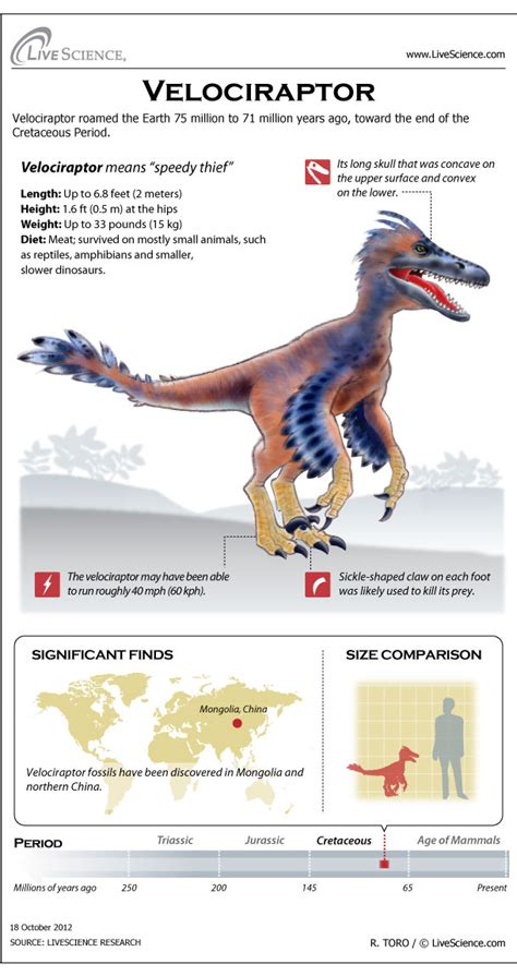 Velociraptor speed science