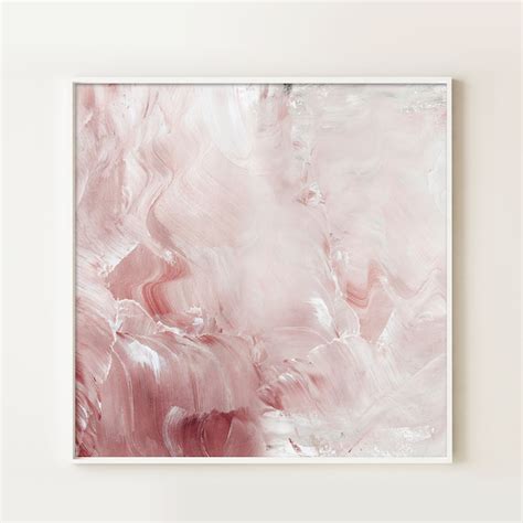 Vibrant Blush Abstract Art