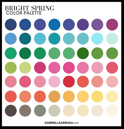 Vibrant Bright Spring Color Palette Ideas