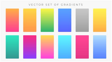 Vibrant gradients color palette