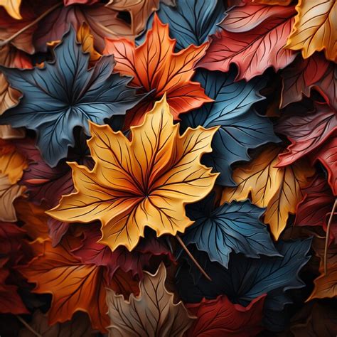 Vibrant Leaves Autumn Color Palette