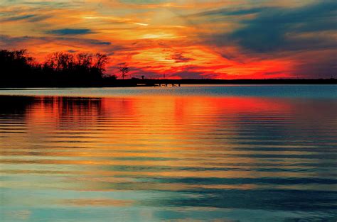 Vibrant colors of a sunset