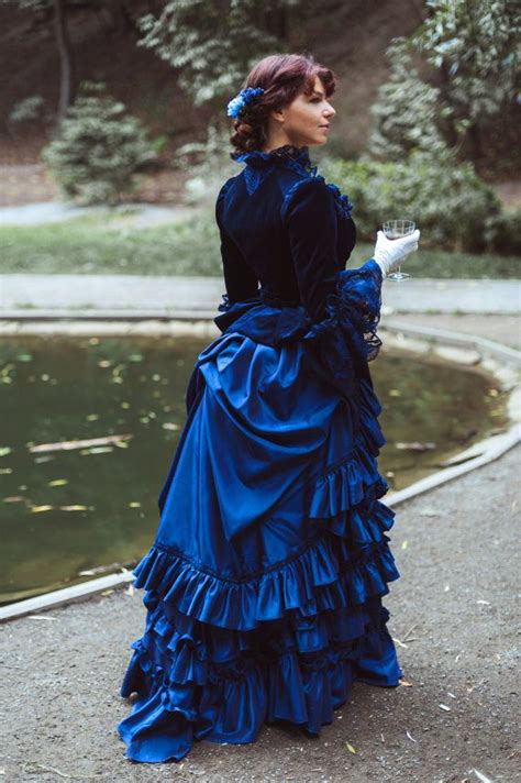 Victorian Era Midnight Blue