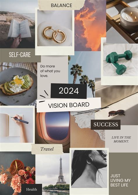 a person creating a vision board