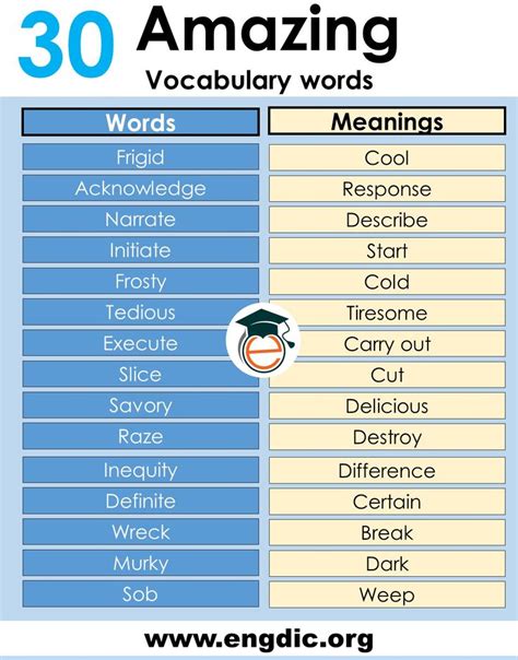 Vocabulary