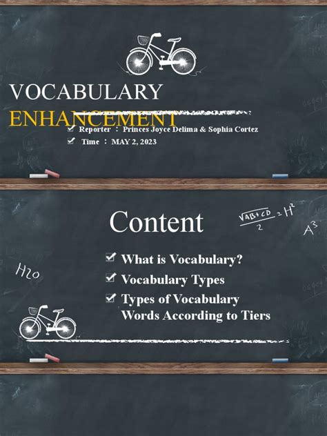 Vocabulary Enhancement