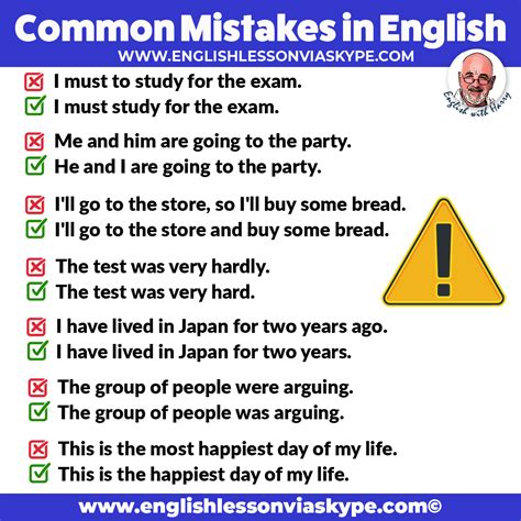 Vocabulary Mistakes