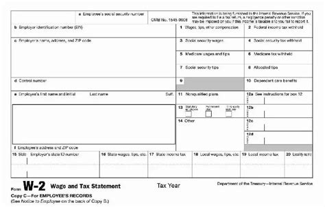 W2 form example