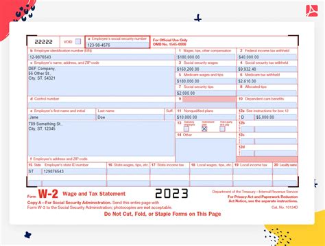 W2 Form Privacy