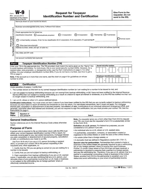 W9 Form and Tax Compliance