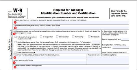 W-9 Form Completion Guide