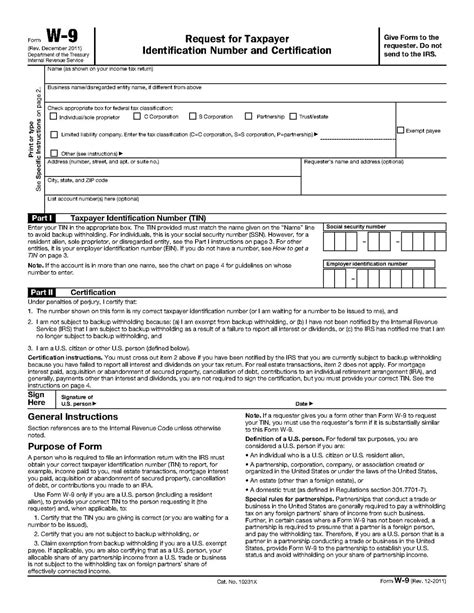 W-9 Form Tips