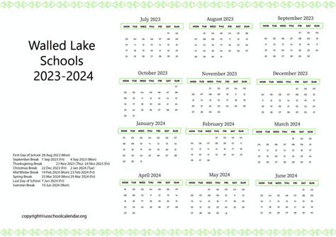 Walled Lake Schools Calendar and Parent Engagement